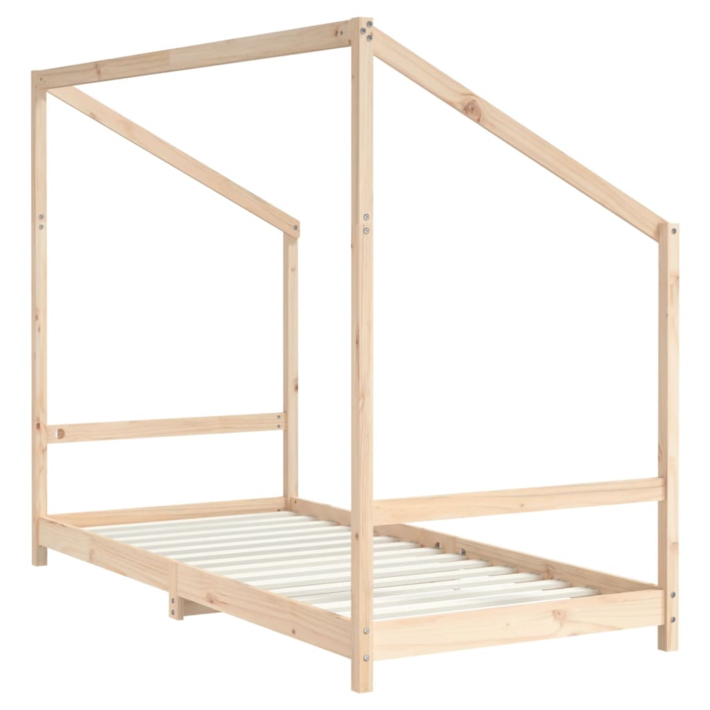 Solid Pine Kids Bed Frame 2x(90x190)cm - Durable & Stylish