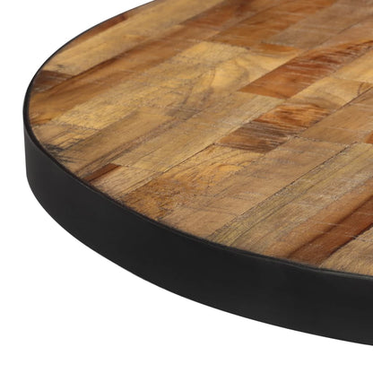 Round Reclaimed Teak Coffee Table, 55x40 cm - Solid Wood Elegance