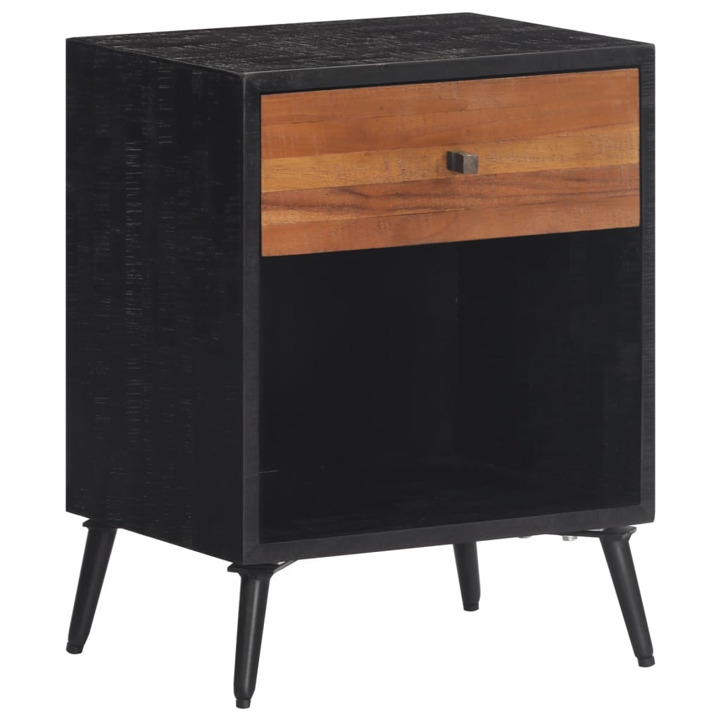 Solid Teak Bedside Cabinet 40x30x50 cm - Elegant & Durable Design
