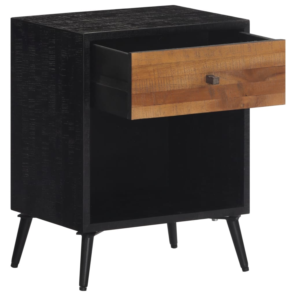 Solid Teak Bedside Cabinet 40x30x50 cm - Elegant & Durable Design