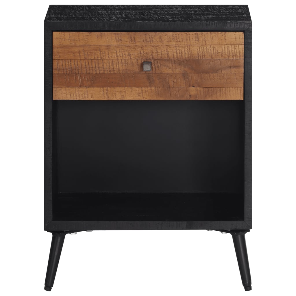 Solid Teak Bedside Cabinet 40x30x50 cm - Elegant & Durable Design