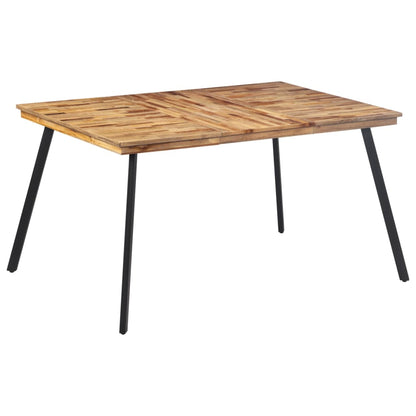 Solid Teak Dining Table 148x97x76 cm - Elegant & Durable Design