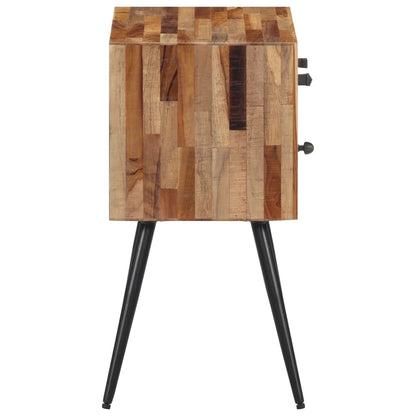 Solid Wood Teak Bedside Cabinet 47x31.5x60 cm - Stylish & Durable