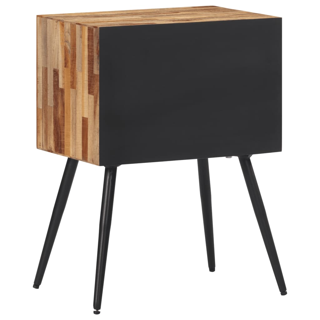 Solid Wood Teak Bedside Cabinet 47x31.5x60 cm - Stylish & Durable