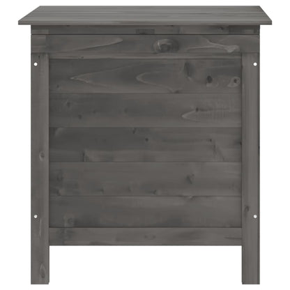 Solid Fir Garden Storage Box Anthracite 50x49x56.5 cm
