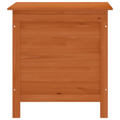Solid Wood Fir Garden Storage Box - Brown 50x49x56.5 cm