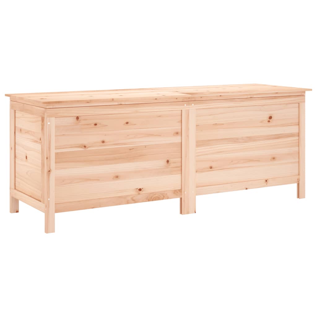 Solid Wood Fir Garden Storage Box 150x50x56.5 cm - Durable & Elegant