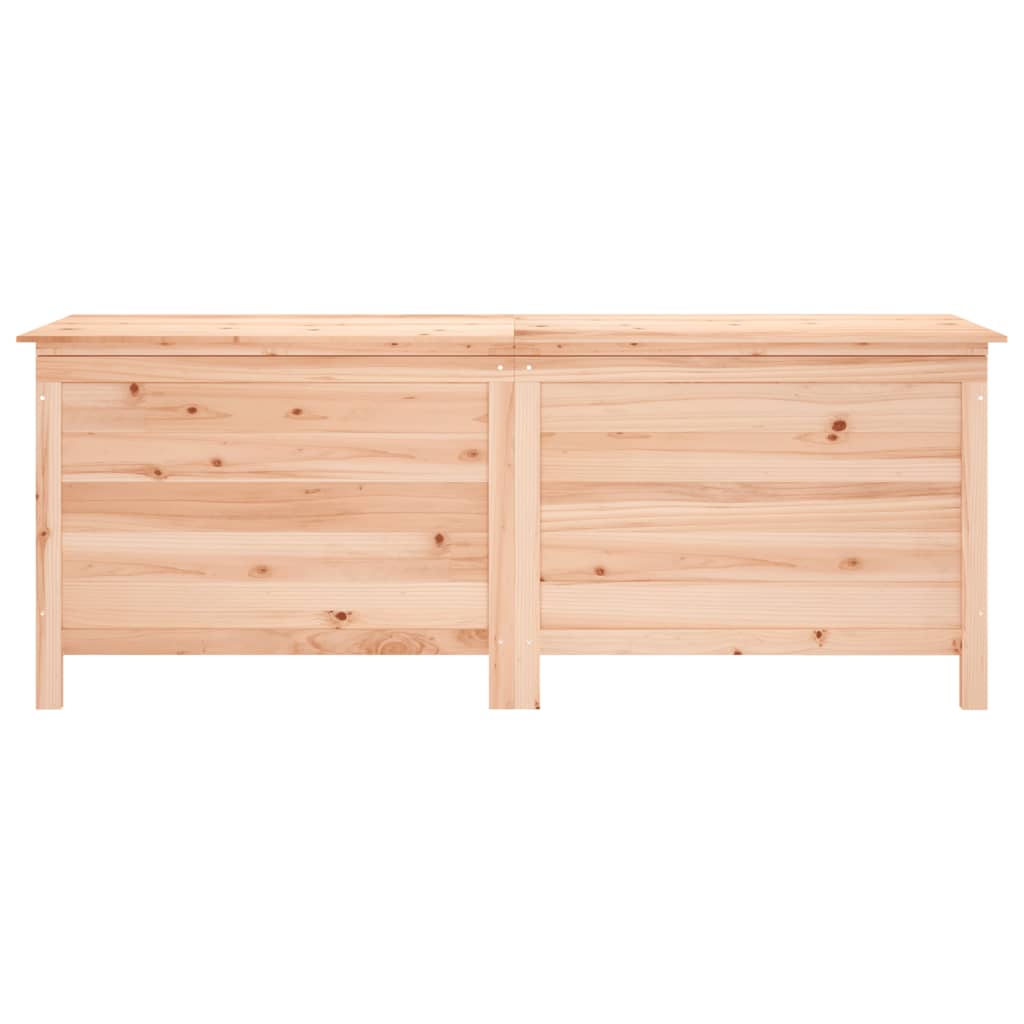 Solid Wood Fir Garden Storage Box 150x50x56.5 cm - Durable & Elegant