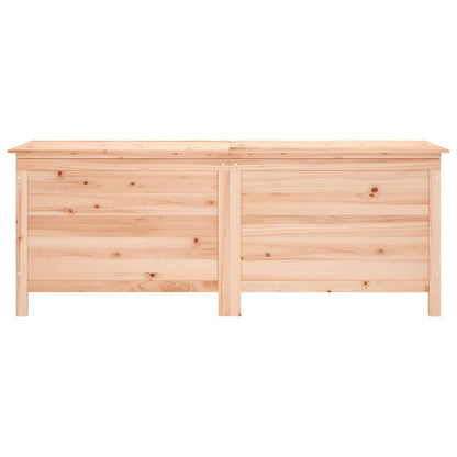 Solid Wood Fir Garden Storage Box 150x50x56.5 cm - Durable & Elegant