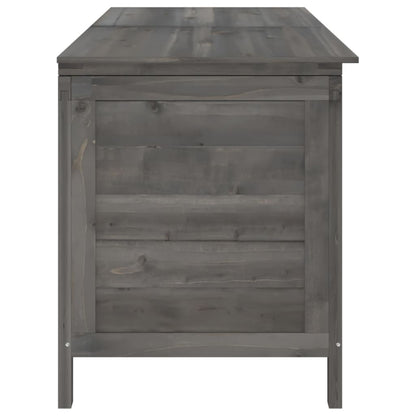 Anthracite Solid Fir Wood Garden Storage Box 150x50x56.5 cm