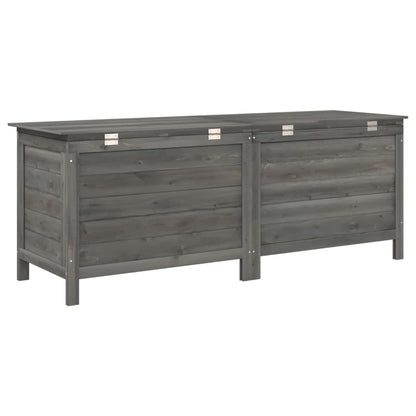 Anthracite Solid Fir Wood Garden Storage Box 150x50x56.5 cm
