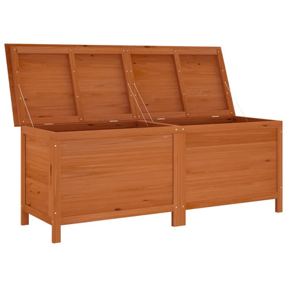 Brown Solid Wood Fir Garden Storage Box 150x50x56.5 cm