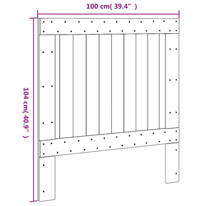 Headboard 100x104 cm Solid Wood Pine