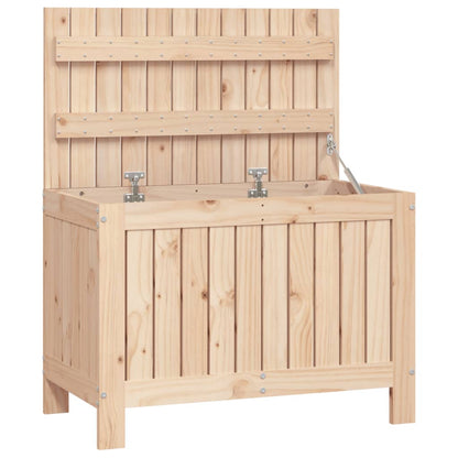 Solid Pine Garden Storage Box 76x42.5x54 cm - Durable Wood Solution