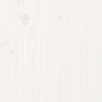 Solid Pine Garden Storage Box, White 76x42.5x54 cm