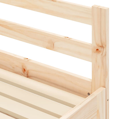 Solid Wood Daybed with Trundle 90x200 cm - Mattress Not Included