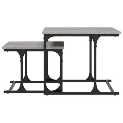 Nesting Coffee Table 2 pcs Grey Sonoma Engineered Wood