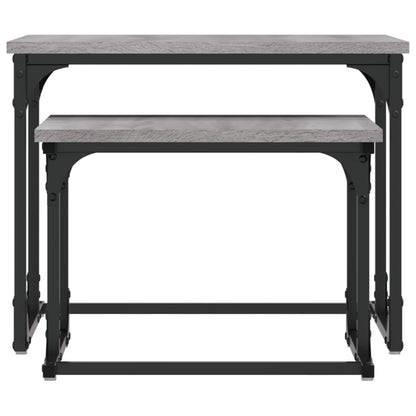 Nesting Coffee Table 2 pcs Grey Sonoma Engineered Wood