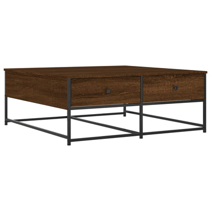 Coffee Table Brown Oak 100x99x40 cm Engineered Wood