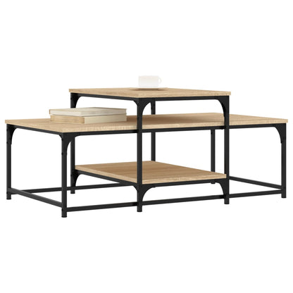 Coffee Table Sonoma Oak 102x60x45 cm Engineered Wood
