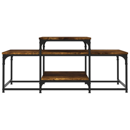 Coffee Table Smoked Oak 102x60x45 cm Engineered Wood