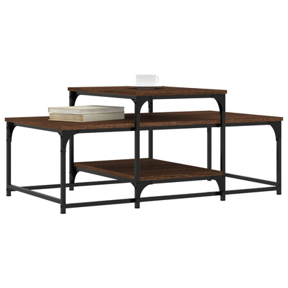 Coffee Table Brown Oak 102x60x45 cm Engineered Wood