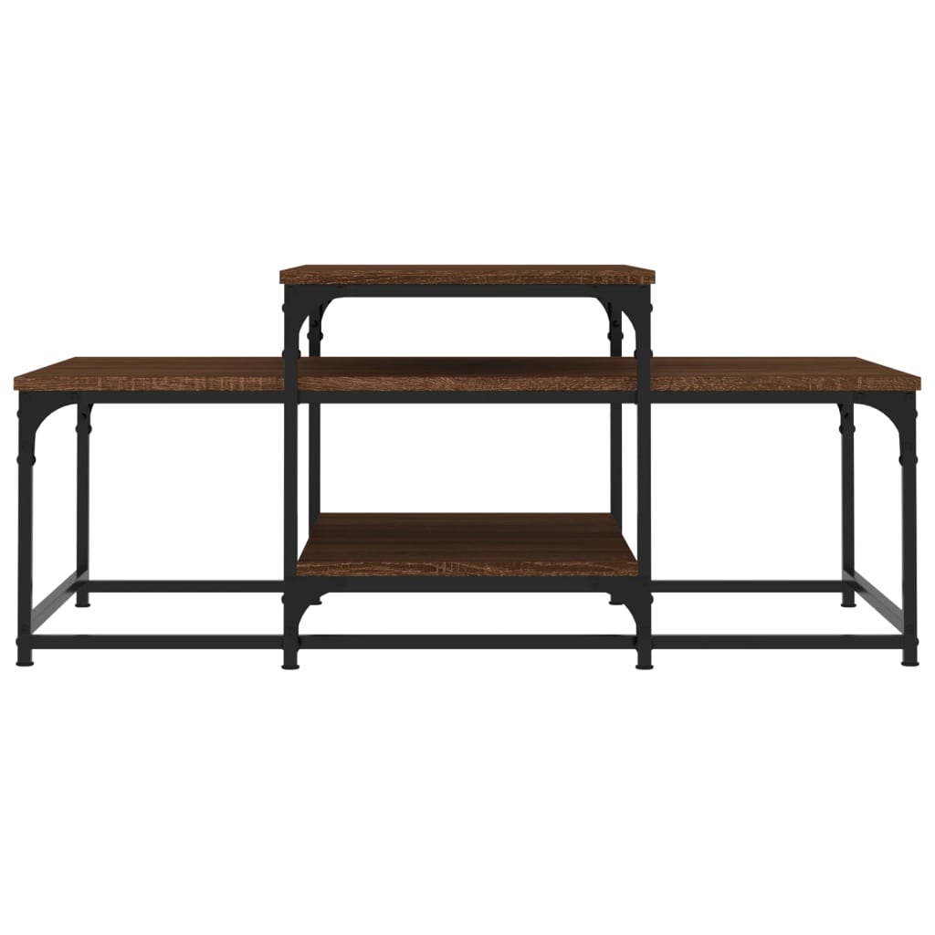 Coffee Table Brown Oak 102x60x45 cm Engineered Wood