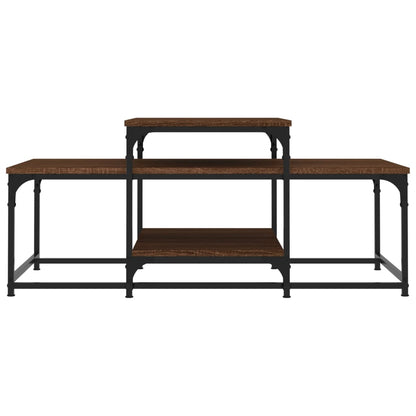 Coffee Table Brown Oak 102x60x45 cm Engineered Wood