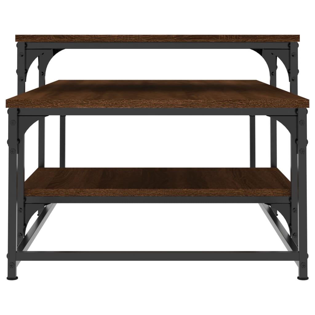 Coffee Table Brown Oak 102x60x45 cm Engineered Wood