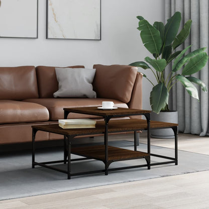 Coffee Table Brown Oak 102x60x45 cm Engineered Wood
