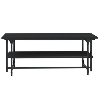 Coffee Table Black 100x50x40 cm Engineered Wood
