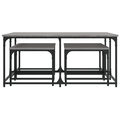 Nesting Coffee Tables 5 pcs Grey Sonoma Engineered Wood
