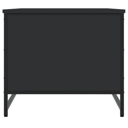 Coffee Table Black 85.5x51x45 cm Engineered Wood