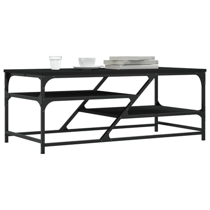 Coffee Table Black 100x49x40 cm Engineered Wood