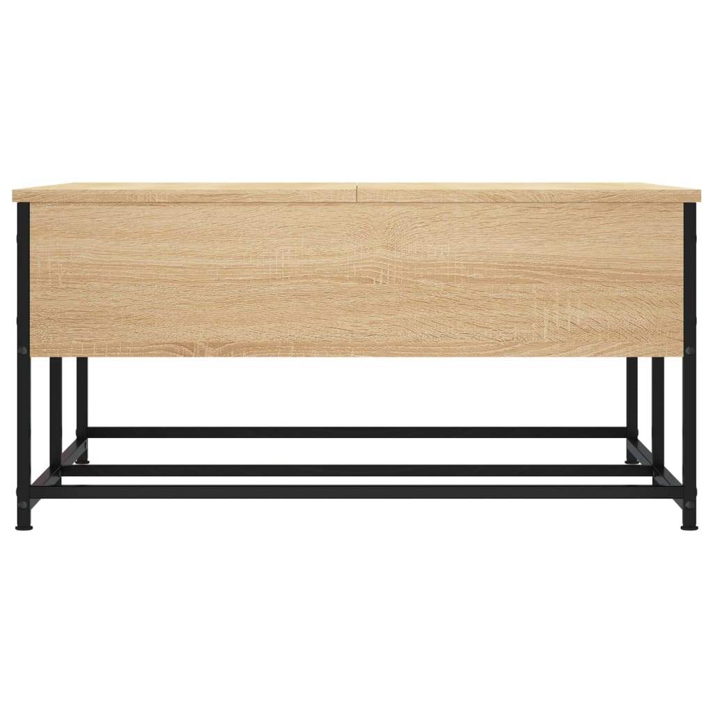 Coffee Table Sonoma Oak 80x80x40 cm Engineered Wood