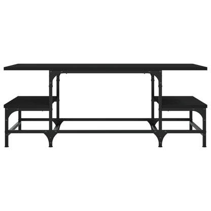 Coffee Table Black 100x50.5x40 cm Engineered Wood