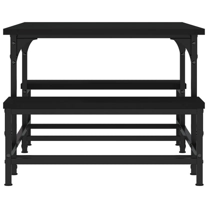 Coffee Table Black 100x50.5x40 cm Engineered Wood