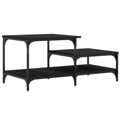 Coffee Table Black 100x50.5x45 cm Engineered Wood