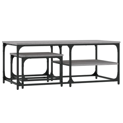 Nesting Coffee Tables 2 pcs Grey Sonoma Engineered Wood