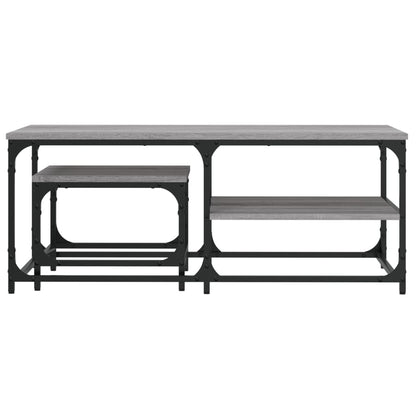 Nesting Coffee Tables 2 pcs Grey Sonoma Engineered Wood