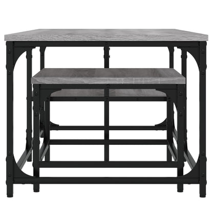 Nesting Coffee Tables 2 pcs Grey Sonoma Engineered Wood