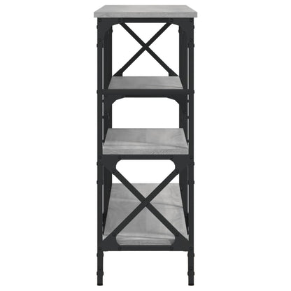 Sonoma Grey Console Table - Engineered Wood, 150x29x76.5 cm
