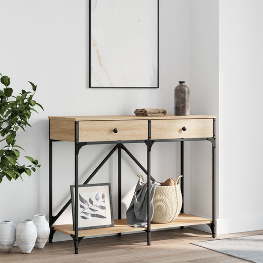 Sonoma Oak Console Table 100x39x78.5 cm - Engineered Wood