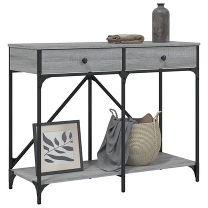 Sonoma Grey Console Table - 100x39x78.5 cm Engineered Wood