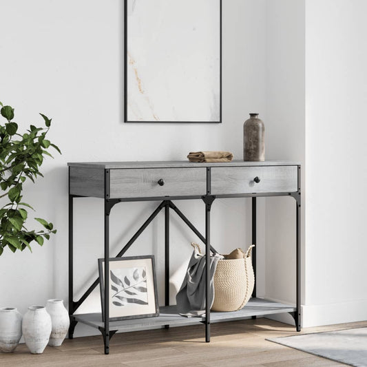 Sonoma Grey Console Table - 100x39x78.5 cm Engineered Wood
