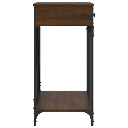 Brown Oak Console Table, 100x39x78.5 cm, Engineered Wood