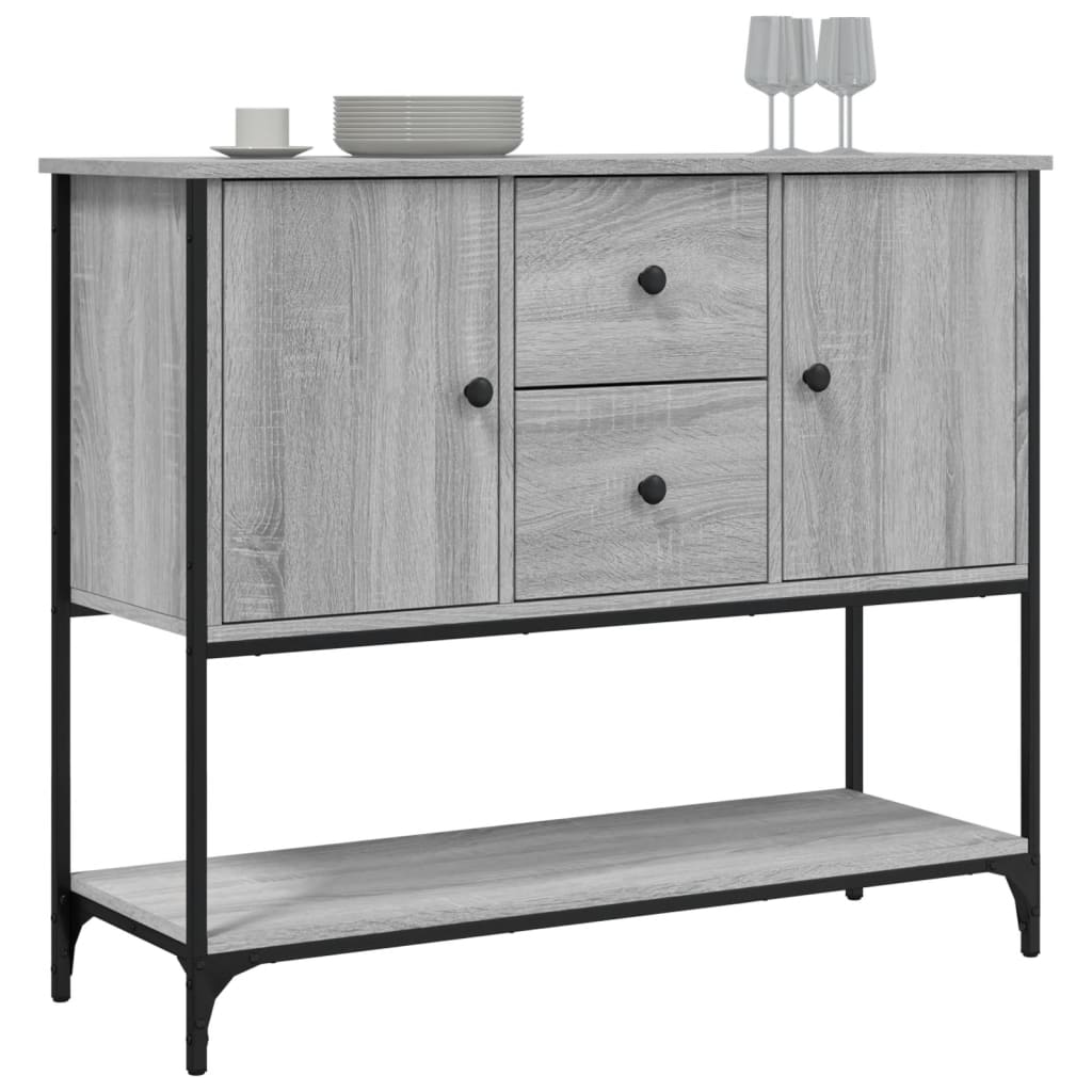 Sideboard Grey Sonoma 100x36x85 cm Engineered Wood
