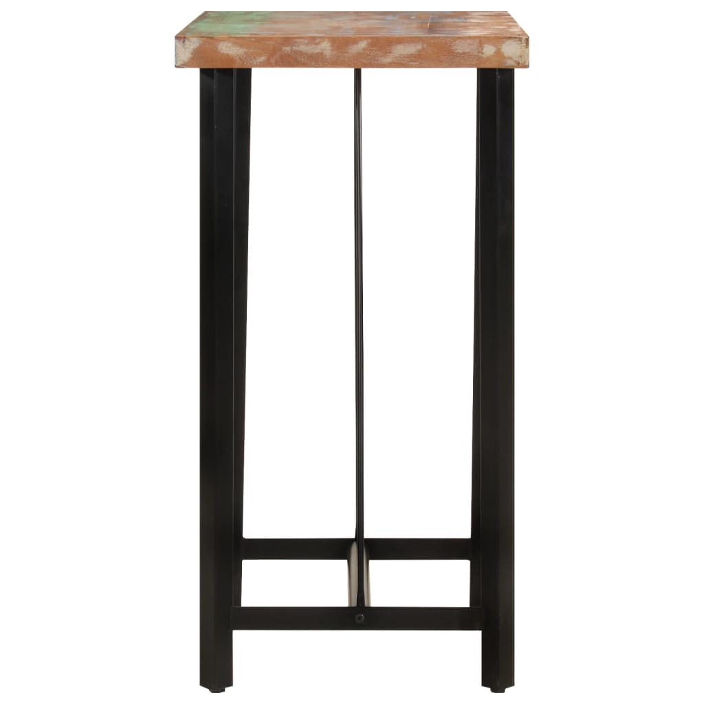 Solid Wood & Iron Bar Table 55x55x107 cm - Reclaimed Charm