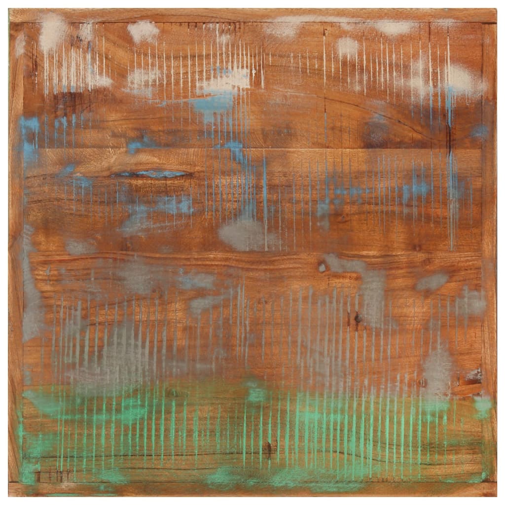 Solid Wood & Iron Bar Table 55x55x107 cm - Reclaimed Charm