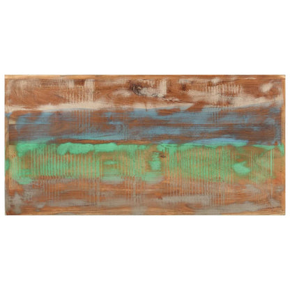 Reclaimed Solid Wood & Iron Bar Table - 110x55x107 cm